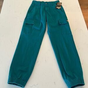 Dickie's Teal High Rise Cargo Jogger Pants